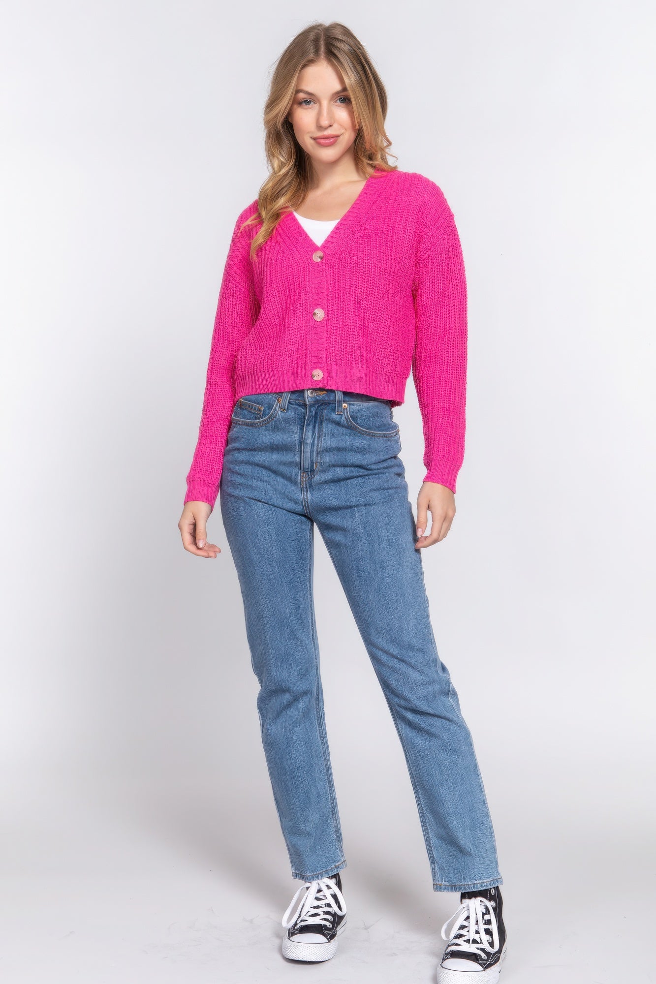 v-neck sweater cardigan