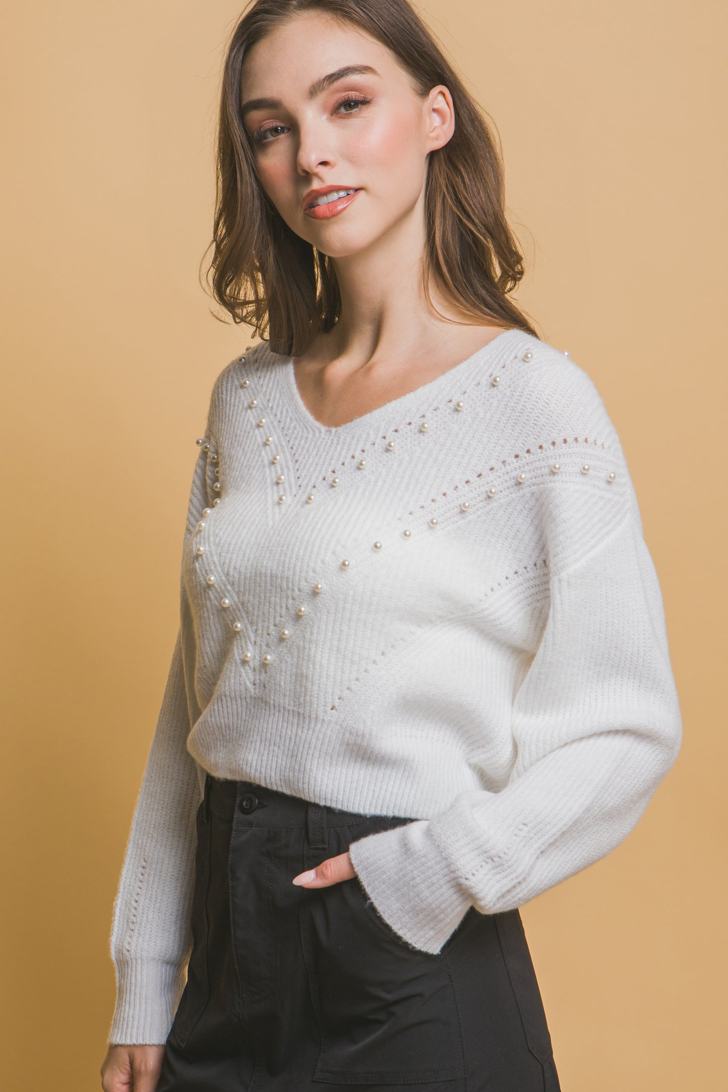 pearl sweater