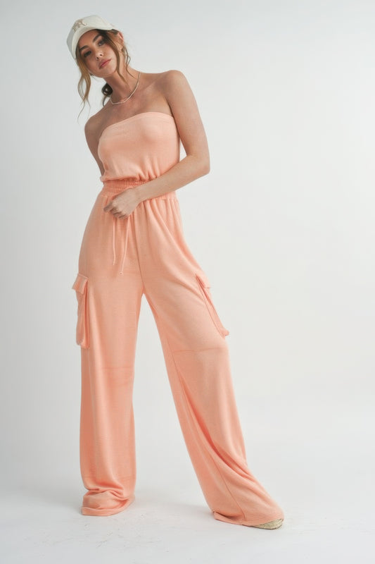 tube top jumpsuit romper