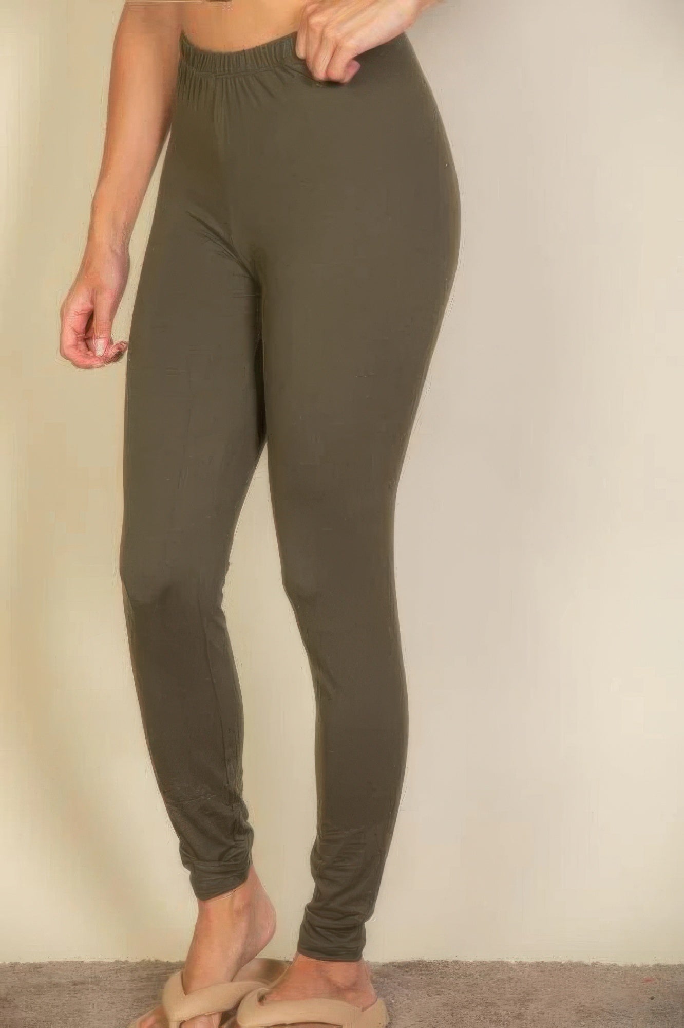 basic solid leggings